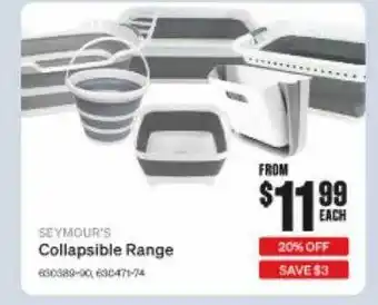 SuperCheap Auto Collapsible range seymour's offer