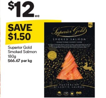 Woolworths Superior Gold Smoked Salmon 180g offer