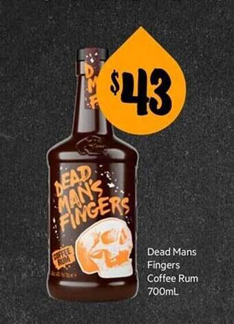 First Choice Liquor Dead mans fingers coffee rum 700ml offer