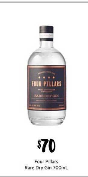 First Choice Liquor Four pillars rare dry gin 700ml offer