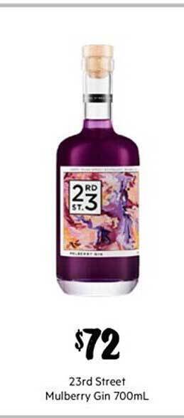 First Choice Liquor 23rd street mulberry gin 700ml offer