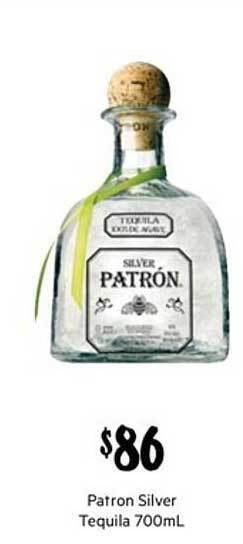 First Choice Liquor Patron silver tequila 700ml offer