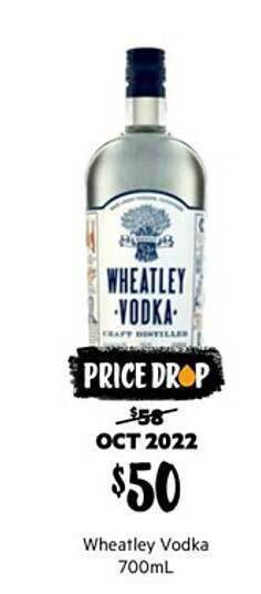 Wheatley vodka 700ml