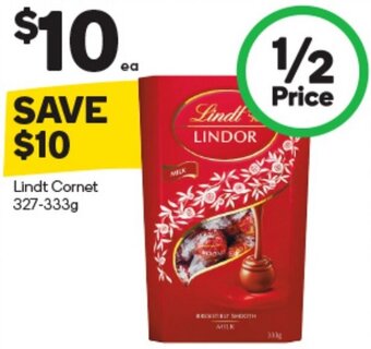 Woolworths Lindt Cornet 327-333g offer
