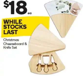 Woolworths Christmas Cheeseboard & Knife Set offer