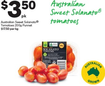 Woolworths Australian Sweet Solanato Tomatoes 200g Punnet offer