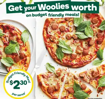 Woolworths Tuscan Sausage Pizza offer