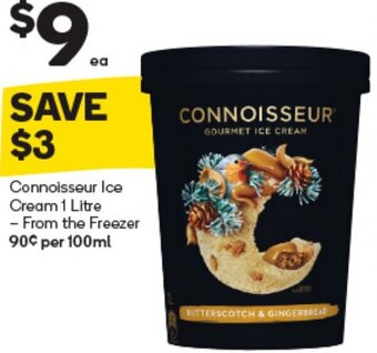 Woolworths Connoisseur Ice Cream 1 Litre offer