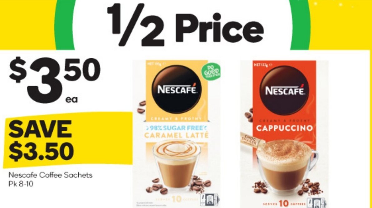 Nescafe Coffee Sachets offer at Woolworths