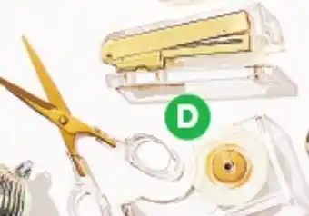 Woolworths Gold and Aryclic Office Accessories , Scissors, Stapler or Tape Dispenser offer