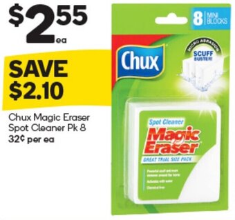 Woolworths Chux Magic Eraser Spot Cleaner Pk 8 offer