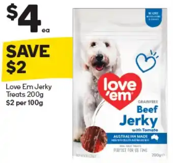 Woolworths Love Em Jerk Treats 200g offer
