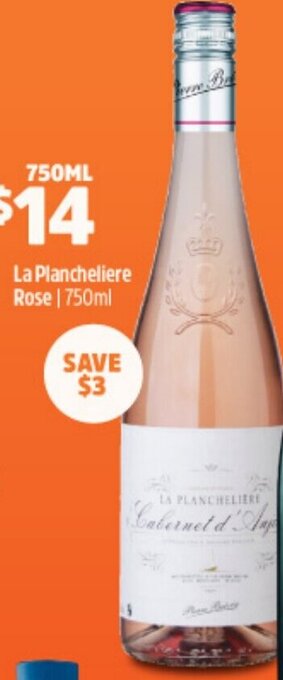 Woolworths La Plancheliere Rose 750ml offer