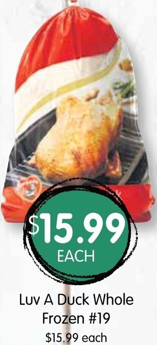 Spudshed Luv A Duck Whole Frozen #19 offer