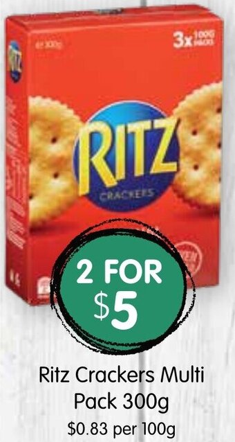 Spudshed Ritz Crackers Multi Pack 300g offer