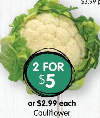 Spudshed Cauliflower offer