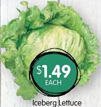 Spudshed Iceberg Lettuce offer