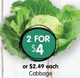 Spudshed Cabbage offer