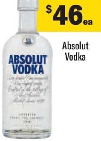 Liquorland Absolut Vodka offer