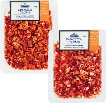 Coles Provedore Pancetta or Chorizo Crumb 100g offer