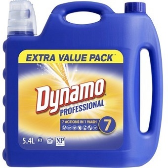 Dynamo professional 7 in 1 actions liquid laundry detergent 5.4l