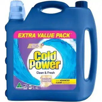 BIG W Cold power liquid laundry detergent varieties 5.4l offer