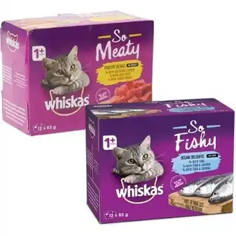 BIG W Whiskas so meaty or fishy 12x85g offer