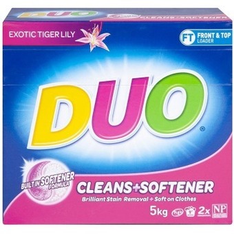 BIG W Duo laundry powder detergent cleans & softener 5kg - exotic tigerlily offer