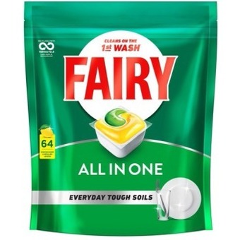 BIG W Fairy 64-pack all in one dishwasher tablets offer