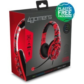 BIG W 4gamers gaming headset - red camo* offer