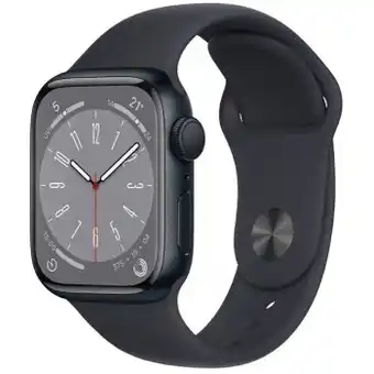 BIG W Apple watch series 8 gps 41mm midnight aluminium with midnight sports band^* offer