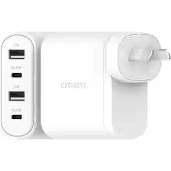 BIG W Cygnett 45w 4 port wall charger offer