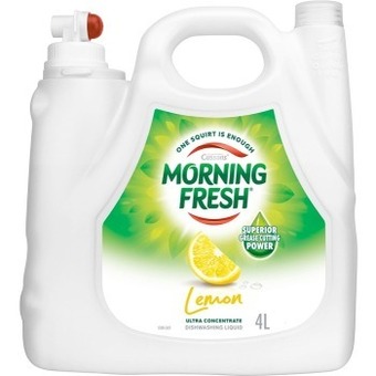BIG W Morning fresh lemon dishwashing liquid 4 litre offer