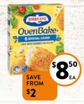 Foodworks Birds Eye Oven Bake Fish Fillets 425g offer