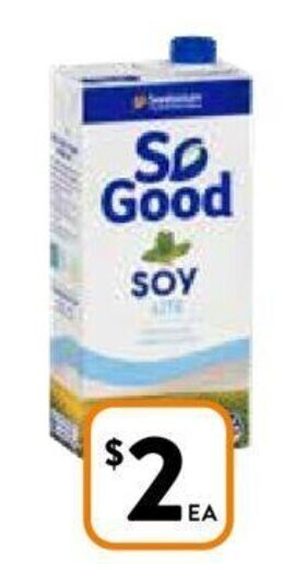 Foodworks Sanitarium So Good UHT Soy Milk 1L offer