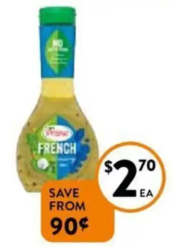 Foodworks Praise Dressing 250/330 ml offer