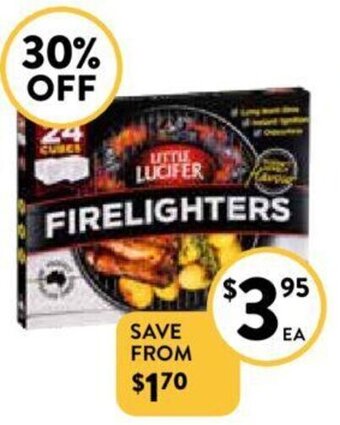 Foodworks Little Lucifer Firelighters 24 pack offer