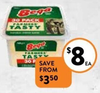 Foodworks Bega Sliced Cheese 500g offer