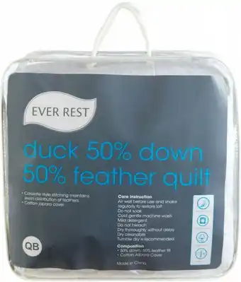 Spotlight 40% off Ever Rest 50% Down, 50% Duck Feather Quilt offer