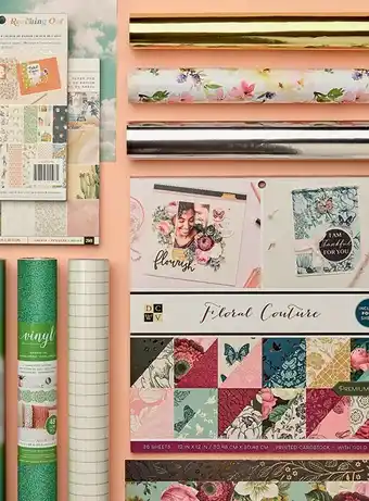 Spotlight 25% off DCWV & American Crafts Paper Pads, Paper Packs & American Crafts Vinyls offer