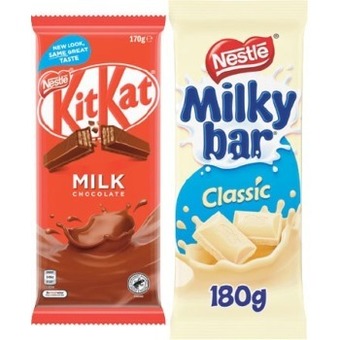 IGA Nestlé chocolate block 118-200g selected varieties offer