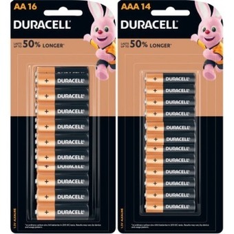 Coles Duracell coppertop batteries aa 16 pack or aaa 14 pack offer