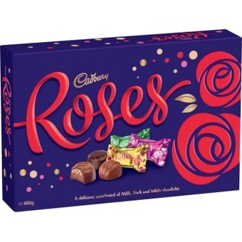Coles Cadbury roses boxed chocolate 450g offer
