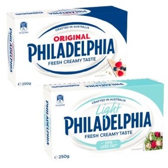Coles Philadelphia cream cheese block 250g offer