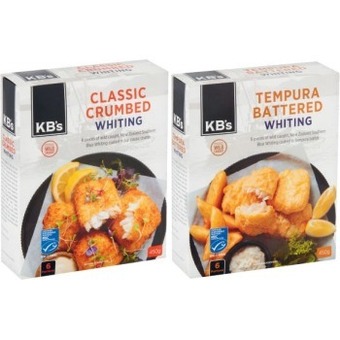 Coles Kb's hoki fillets 300g or whiting fillets 450g offer