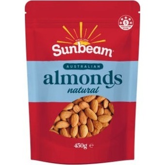 Coles Sunbeam natural almonds 450g offer