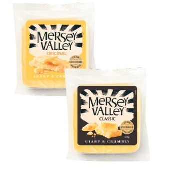 Coles Mersey valley cheddar cheese 235g offer