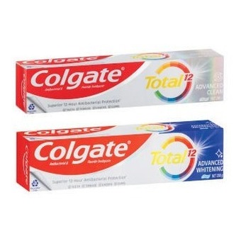 Coles Colgate total advanced clean or whitening toothpaste 200g offer