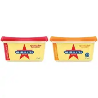 Coles Western star spreadable 375g offer
