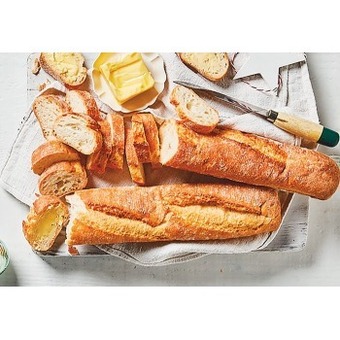 Rustic white baguette*